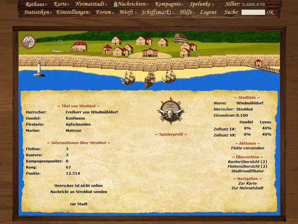 Screenshot Händler und Piraten