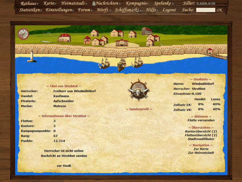 Screenshot Händler und Piraten