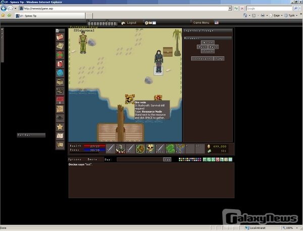 Screenshot Legendary Voyage