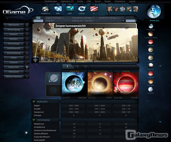 Screenshot OGame