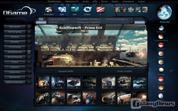 Screenshot OGame