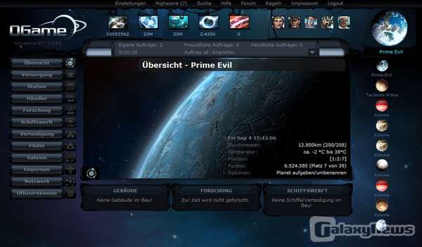 Screenshot OGame