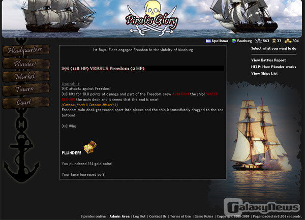 Screenshot Pirates Glory