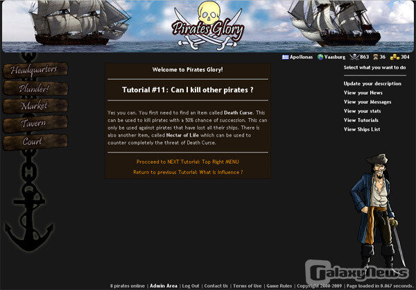 Screenshot Pirates Glory