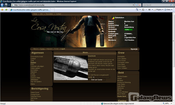 Screenshot Cosa Nostra Spel