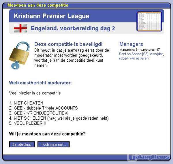 Screenshot Online Soccer Manager