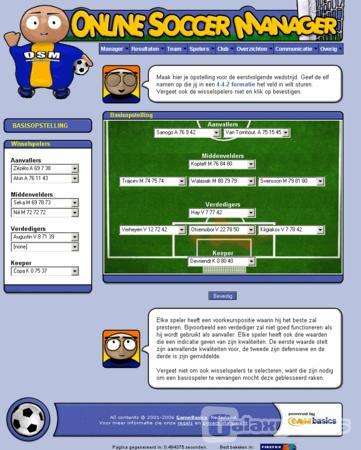 Screenshot Online Soccer Manager