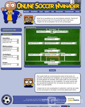 Screenshot Online Soccer Manager