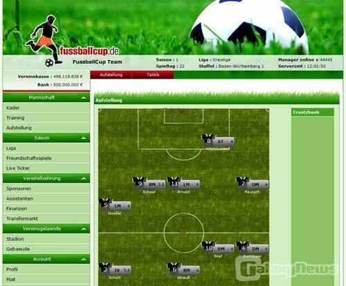 Screenshot Footballcup