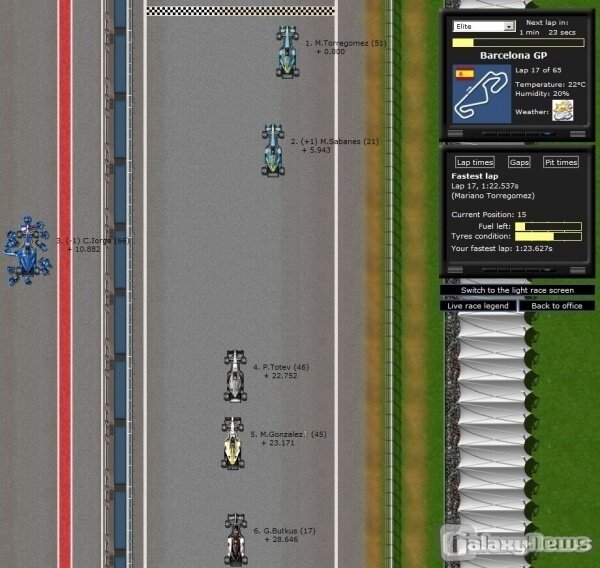 Screenshot Grand Prix Racing Online