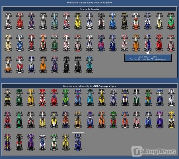 Screenshot Grand Prix Racing Online