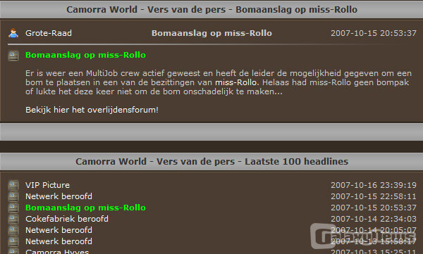 Screenshot Camorra World