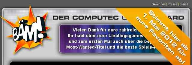 Erste Abstimmungsrunde beim Computec BÄM!-Award