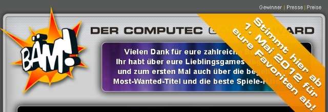 Erste Abstimmungsrunde beim Computec BÄM!-Award