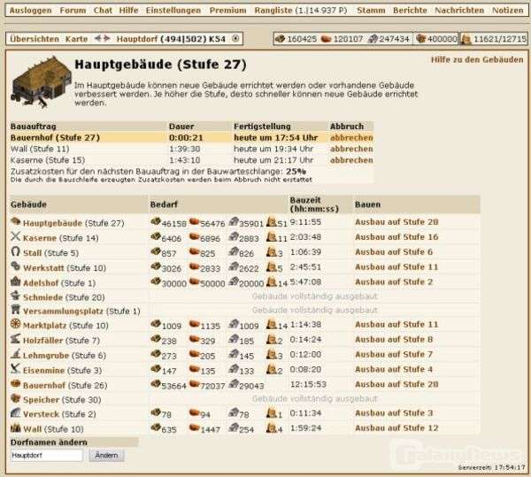 Screenshot Die Stämme