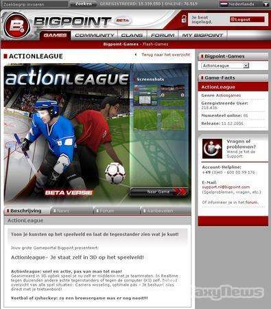 Screenshot actionleague