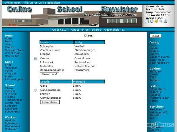 Screenshot Online School Simulator