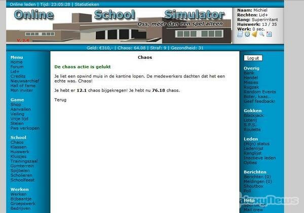 Screenshot Online School Simulator