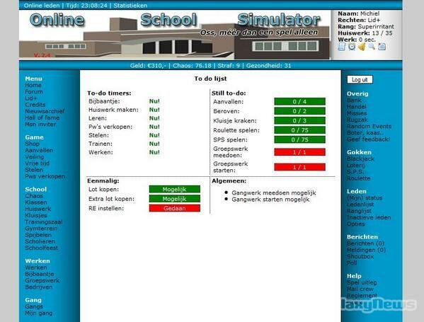 Screenshot Online School Simulator