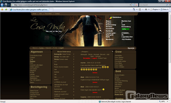 Screenshot Cosa Nostra Spel