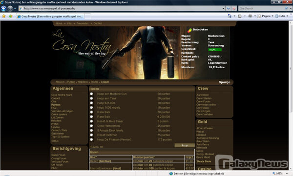 Screenshot Cosa Nostra Spel