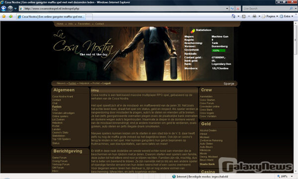 Screenshot Cosa Nostra Spel