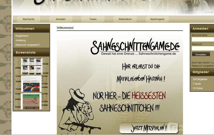 Screenshot Sahneschnittchengame