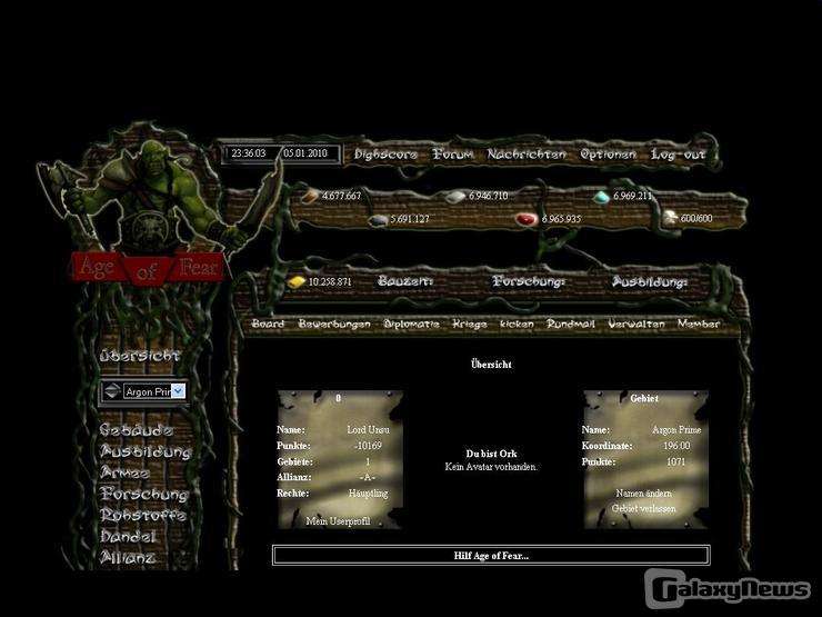 Screenshot Age of Fear