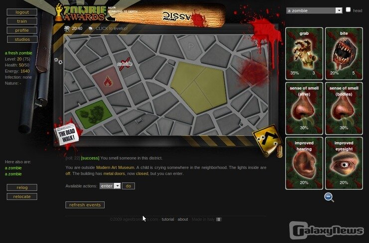 Screenshot Zombie Awards