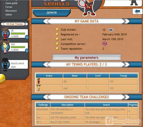 Screenshot CrazyTennis