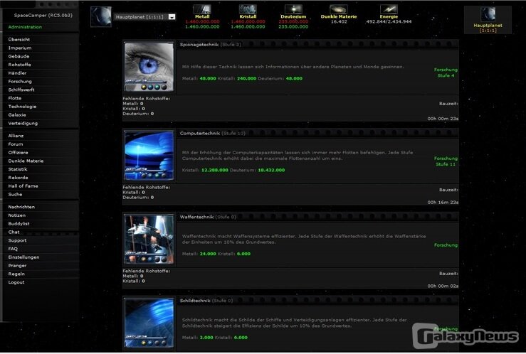 Screenshot Space Camper