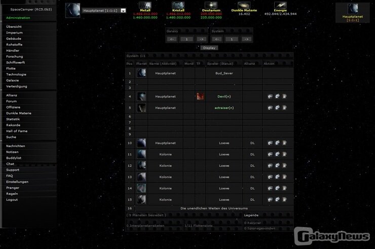 Screenshot Space Camper