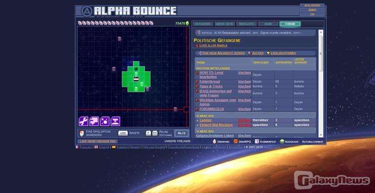 Screenshot Alphabounce