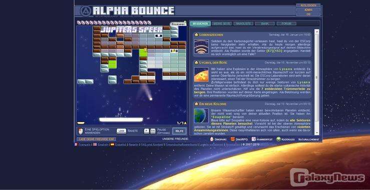 Screenshot Alphabounce