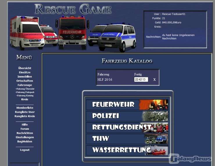 Screenshot Rescue Game