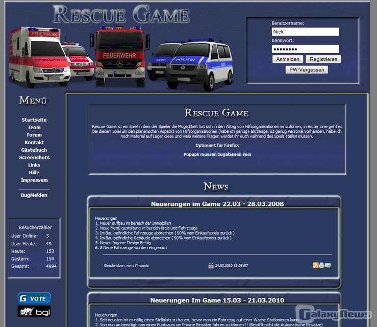 Screenshot Rescue Game