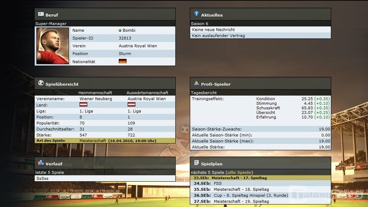 Screenshot AV-Kicker - Der Fussball-Manager
