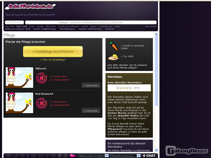 Screenshot MeinPferdchen