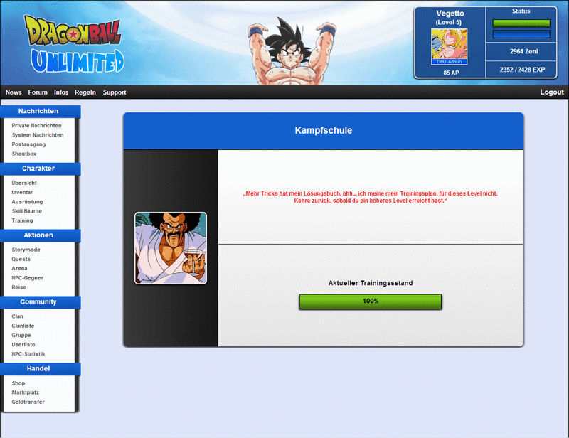 Screenshot Dragonball Unlimited