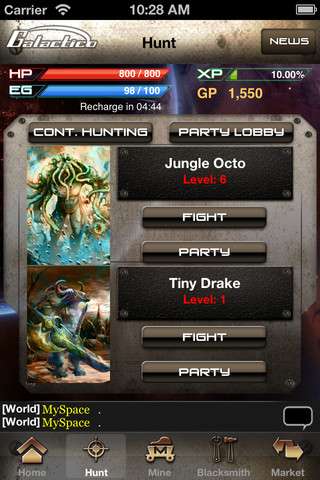 Screenshot Galactico