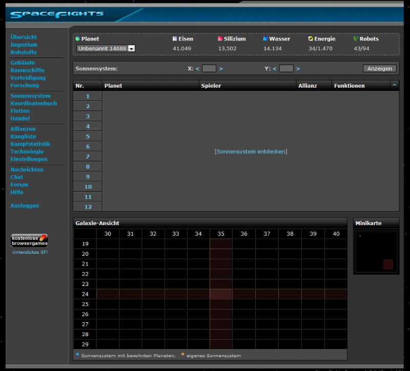 Screenshot SpaceFights