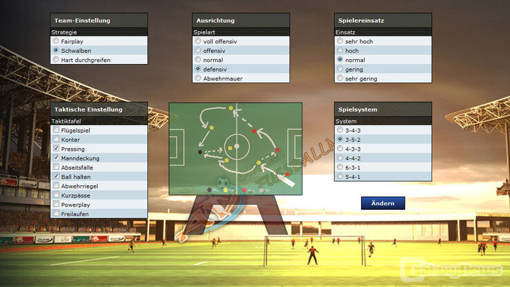 Screenshot AV-Onlinefussballmanager