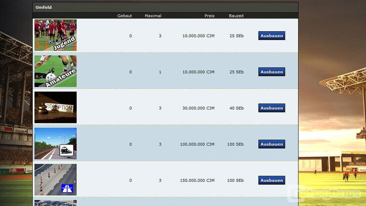 Screenshot AV-Onlinefussballmanager