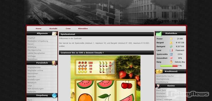 Screenshot MafiaBosse-Welt