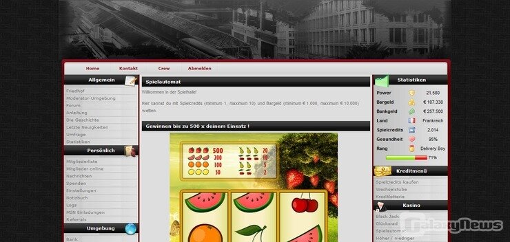 Screenshot MafiaBosse-Welt