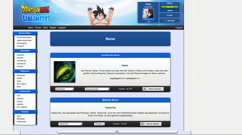 Screenshot Dragonball Unlimited