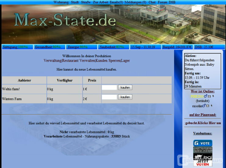 Screenshot Max State