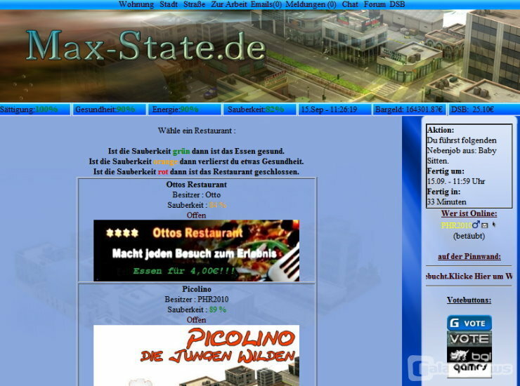 Screenshot Max State