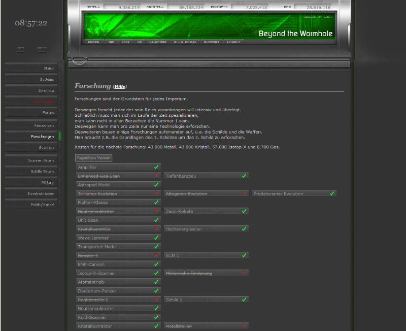 Screenshot Beyond the Wormhole