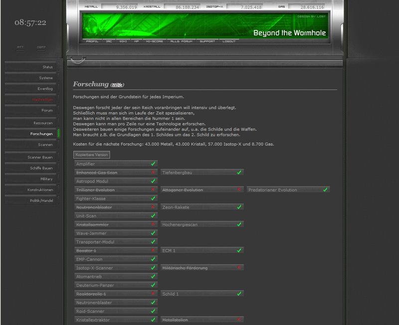 Screenshot Beyond the Wormhole